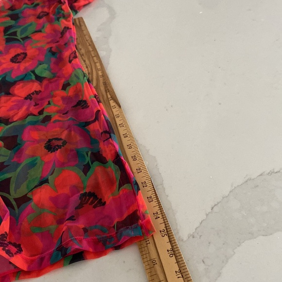 Sanctuary Women's Savage Gardener Mock-Neck Dress Swim Cover-Up Size Medium - Picture 10 of 13